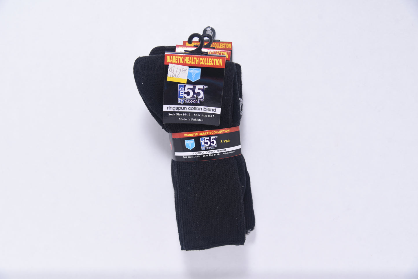 3 Pack Cotton Blend Socks