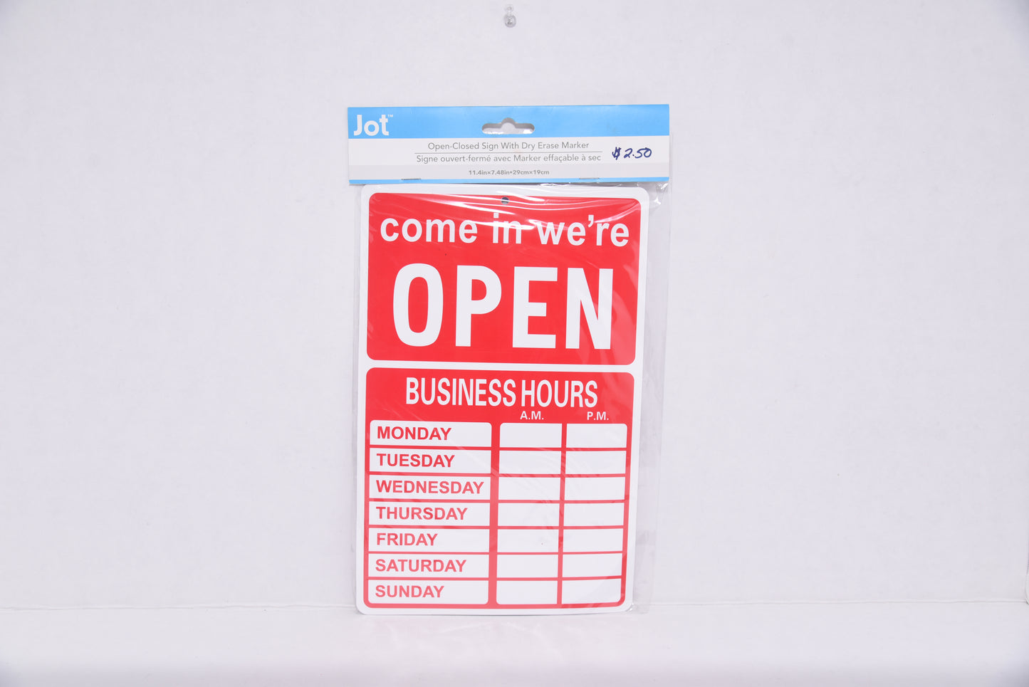 Jot Signage: Come In We’re Open