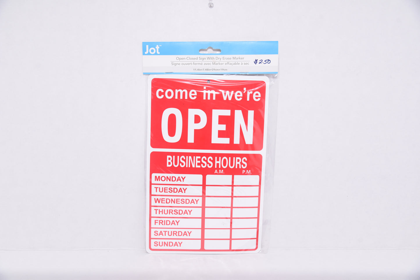 Jot Signage: Come In We’re Open