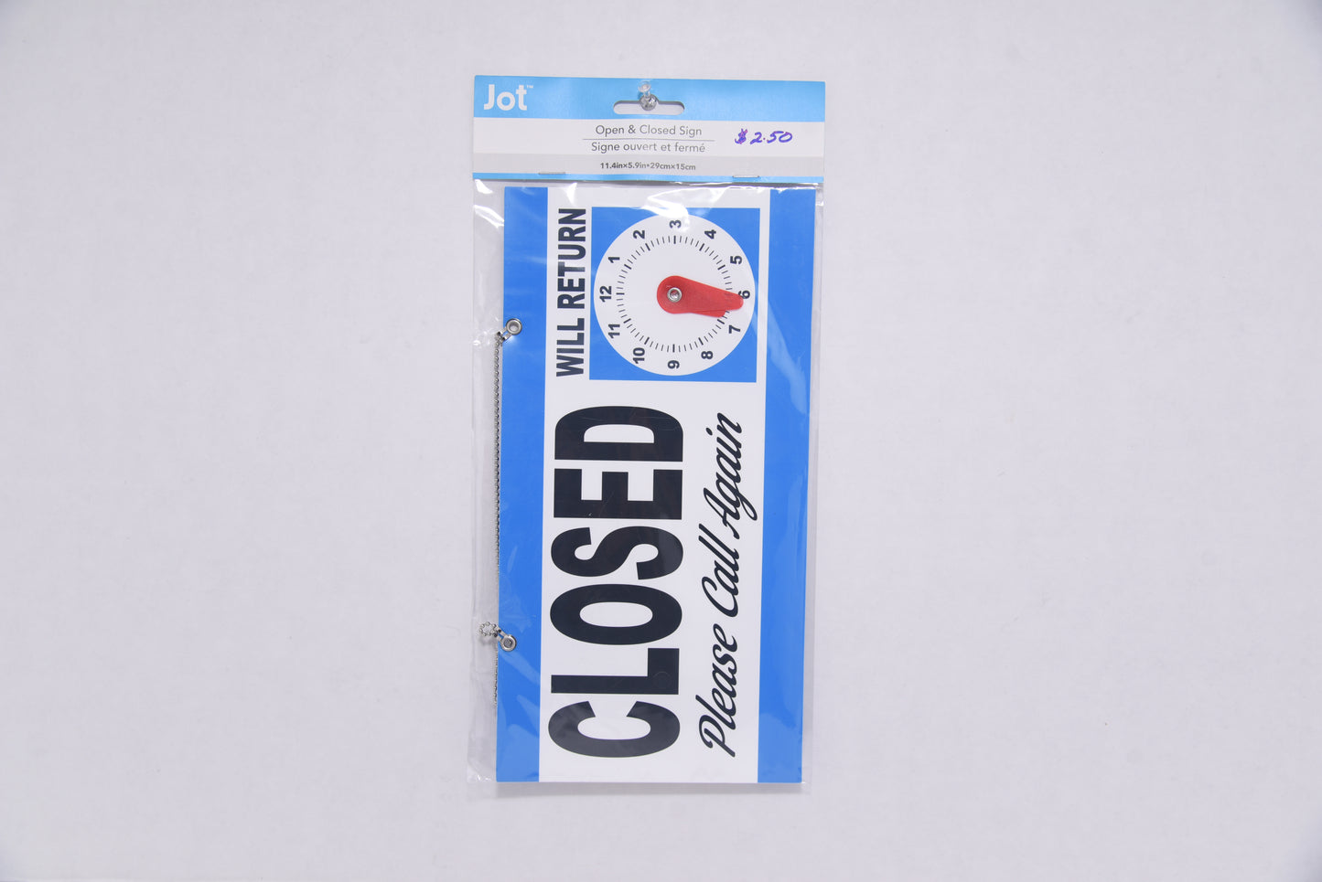Jot Signage: Closed Please Call Again