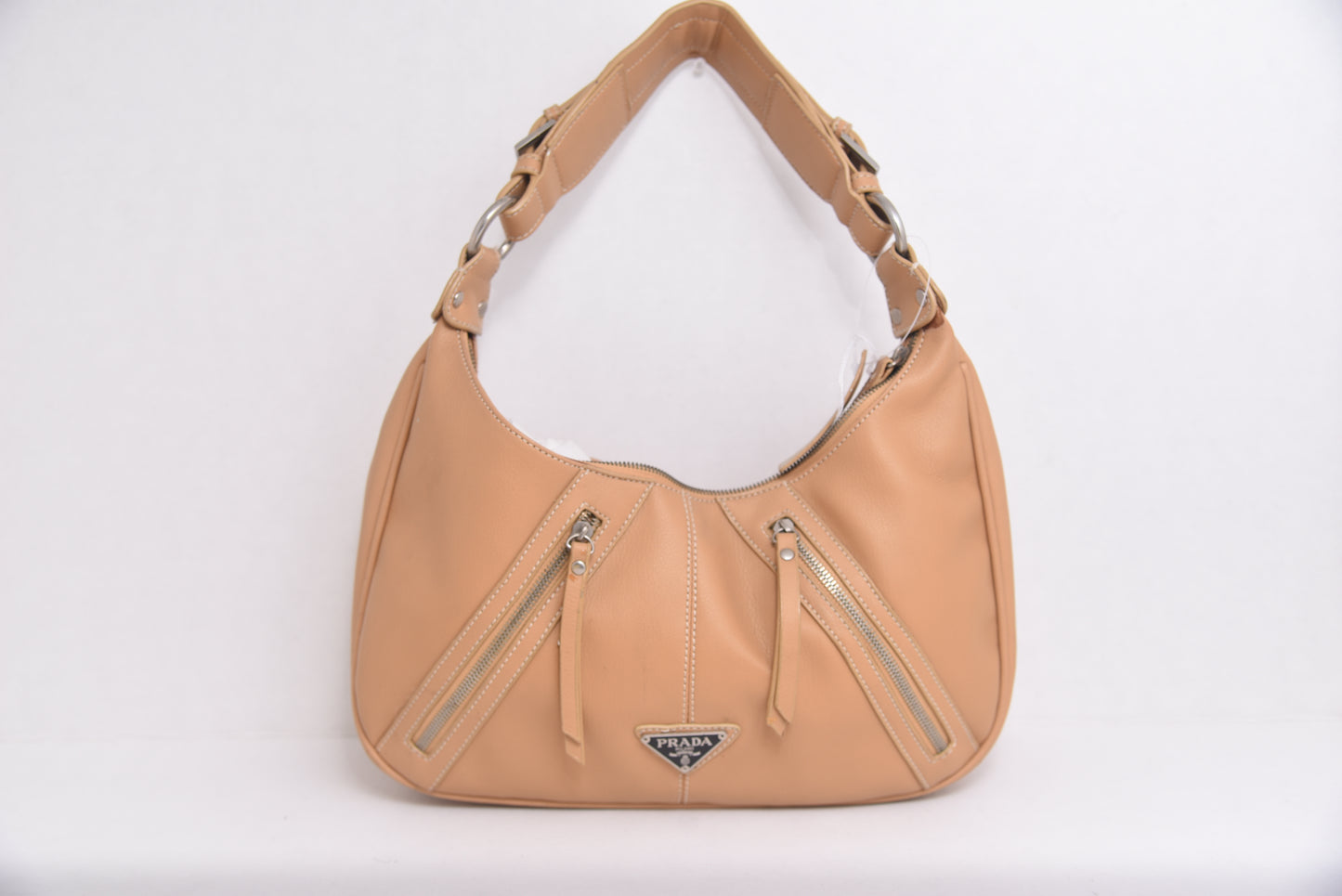 Medium Brown Zipper Hand Bag
