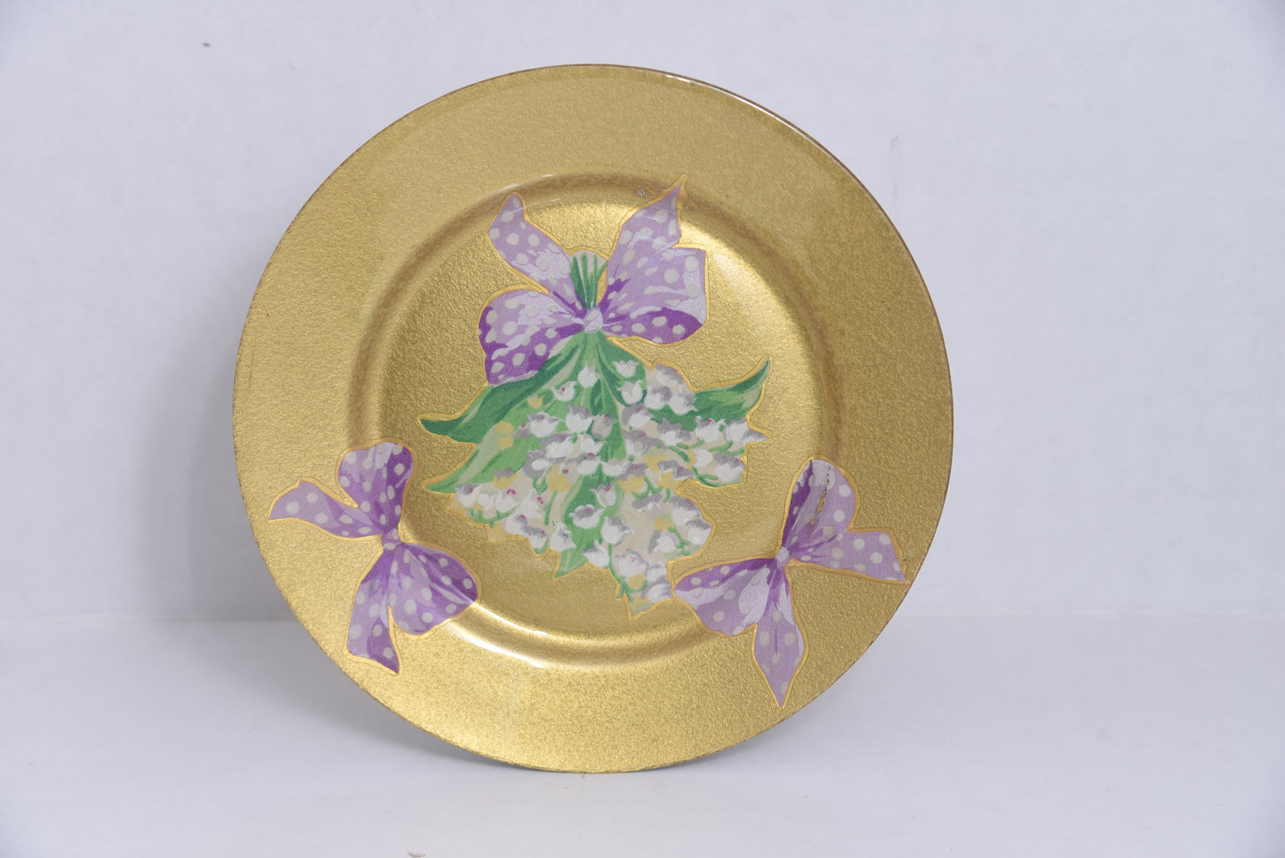 New Era Pharmacy: Decorative Plate - Purple Flowers