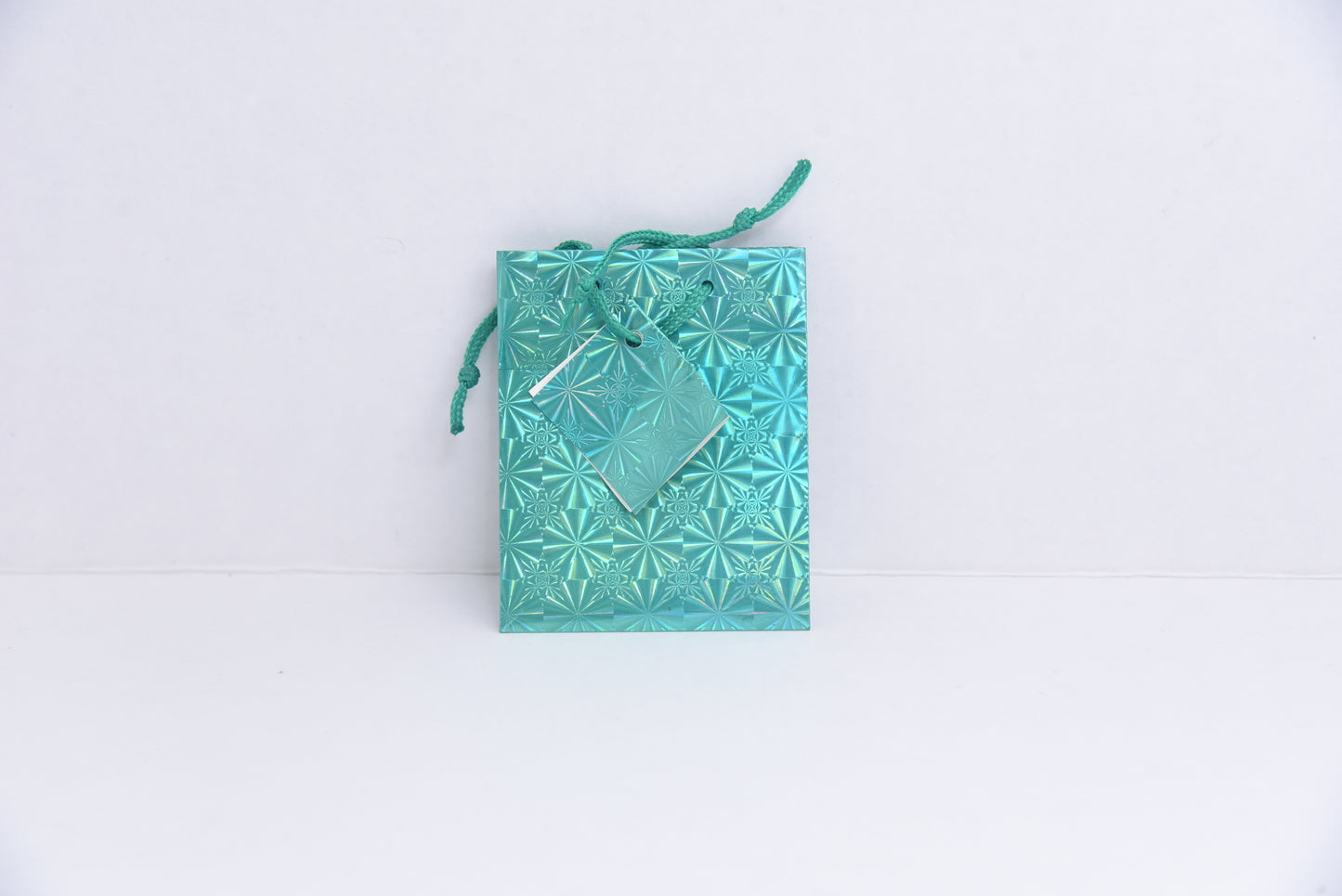 New Era Pharmacy: Small Teal Shiny Gift Bag