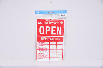 Jot Signage: Come In We’re Open