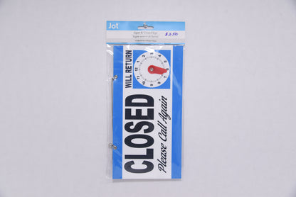 Jot Signage: Closed Please Call Again