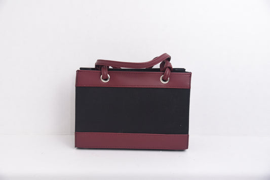 Medium Red and Black Hand Bag