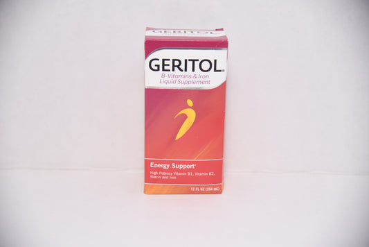 Geritol: Energy Support B-Vitamins and Iron Liquid Supplement