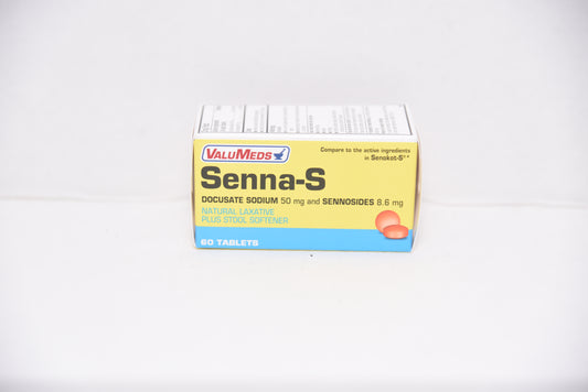 ValuMeds: Senna-S Natural Laxative Tablets