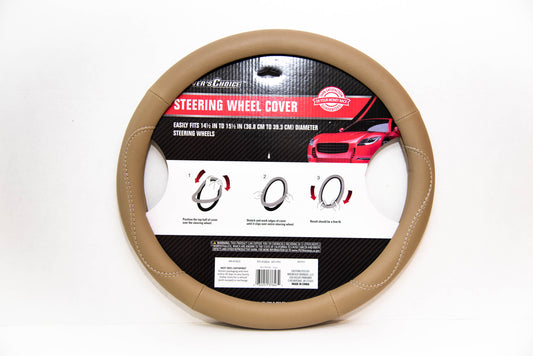 Dark Brown Steering Wheel Cover