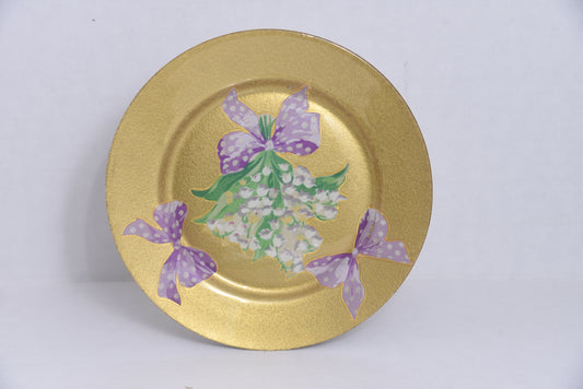 New Era Pharmacy: Decorative Plate - Purple Flowers