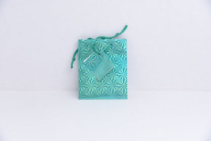New Era Pharmacy: Small Teal Shiny Gift Bag